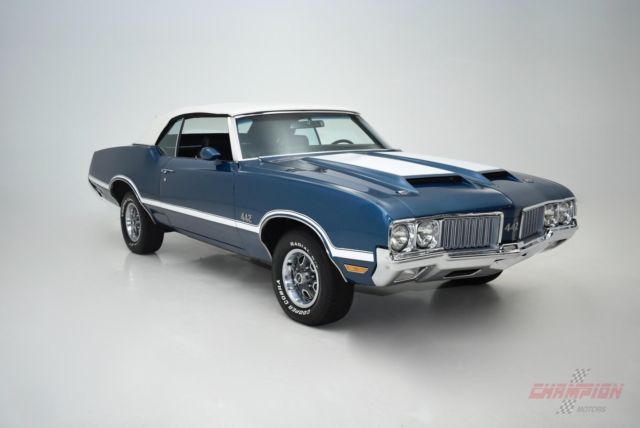 1970 Oldsmobile 442 54,479 Miles Blue CONVERTIBLE 455 C.I. 4 SPEED 1970 Oldsmobile 442 --