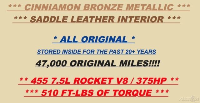 1970 Oldsmobile Toronado Survivor / 47k Original Miles - photo 3