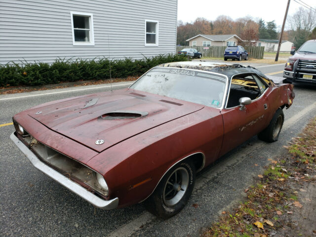 1970 Plymouth 340 Cuda Original Lemon Twist Car Very Rough Numbers Match 1970 Plymouth Barracuda Cuda