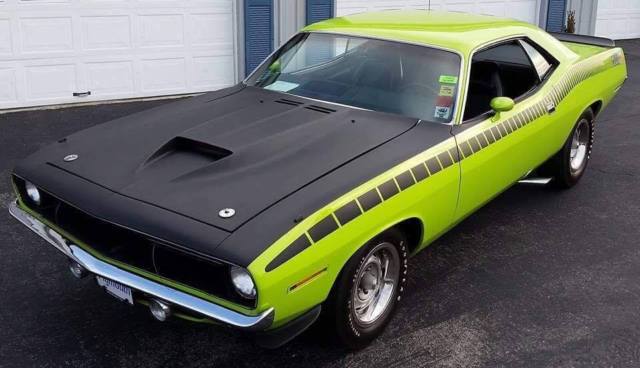 1970 Plymouth AAR 'Cuda 19,998 Original Miles Lime Green 340 6 Pack Automatic 1970 Plymouth AAR 'Cuda --