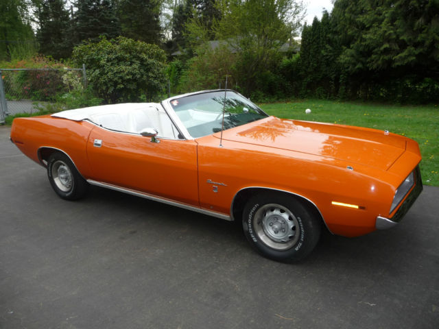 1970 Plymouth Barracuda Convertible !! Numbers matching 318 automatic 1970 Plymouth Barracuda