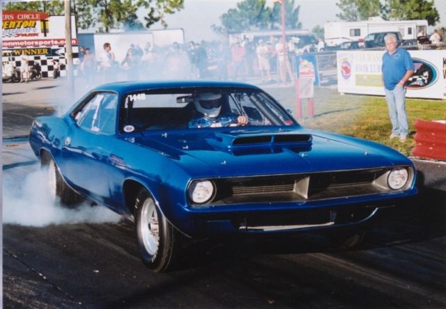 1970 Plymouth Barracuda Drag Car - With 28' Encolsed Haulmark Edge Trailer 1970 Plymouth Barracuda