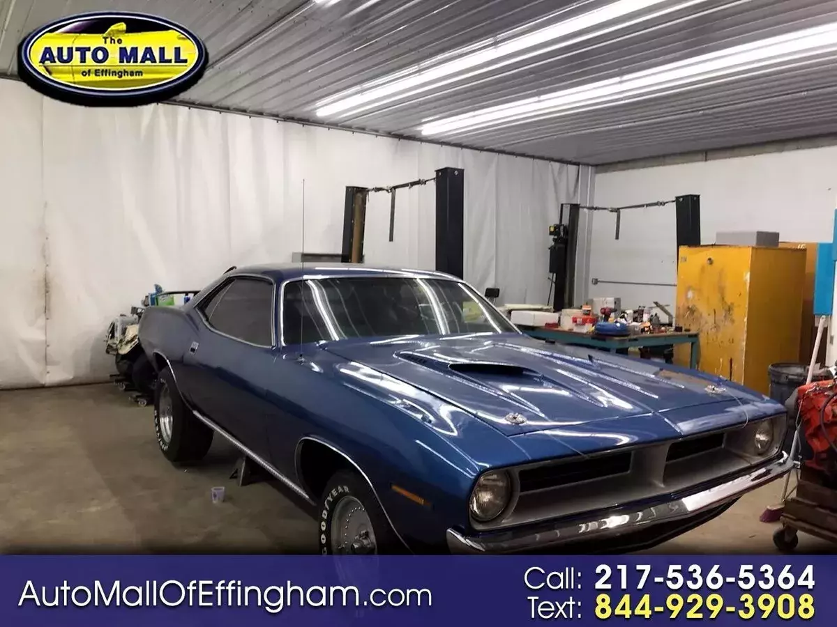 1970 Plymouth Cuda 4 SPEED 17,601 Miles Blue American Muscle Car 440 4 Speed Man 1970 Plymouth Cuda 4 SPEED