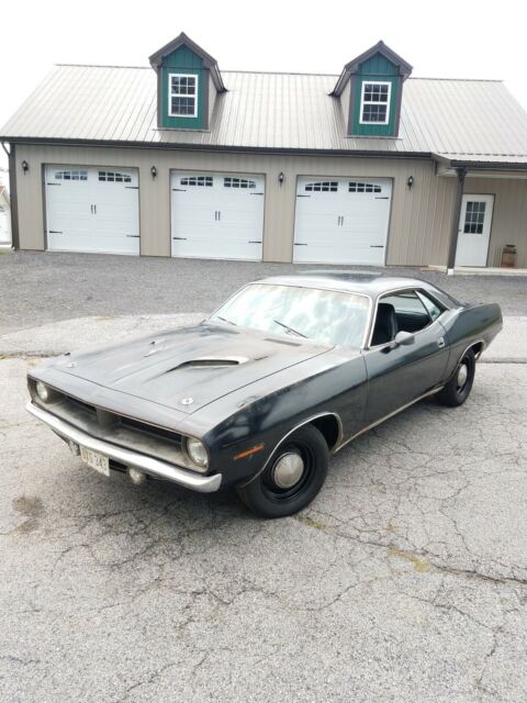 1970 plymouth cuda 440 Black Diamond in the Rough 1970 Plymouth Barracuda CUDA