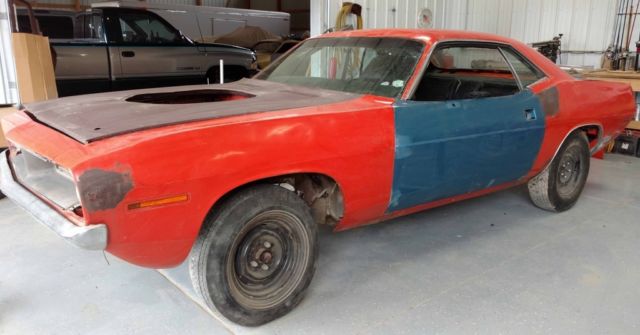 1970 Plymouth Cuda 440 Six Barrel V Code 4 Speed N96 Shaker Hood Project 1970 Plymouth Barracuda Cuda