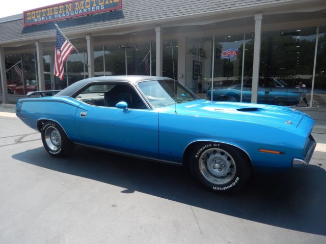 1970 Plymouth Cuda B5 blue match#s 340 Pistol Grp 4 speed 1970 Plymouth Barracuda