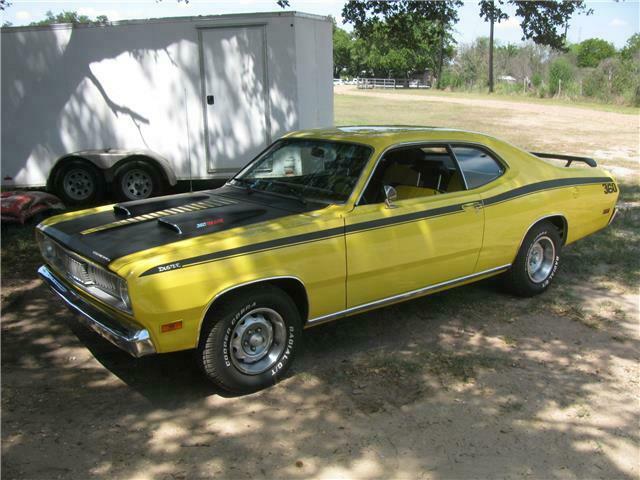 1970 plymouth duster 0 Miles yellow 360 Automatic 1970 Plymouth Duster --