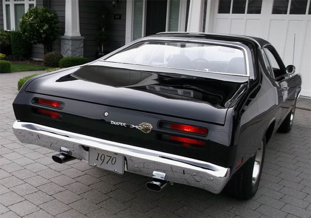1970 Plymouth Duster 340/4 speed~Factory TX9 Black car~P/S~Rallye gauges~Sharp 1970 Plymouth Duster