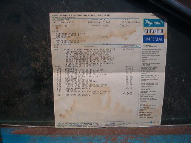 1970 Plymouth Road Runner Road Runner - photo 2