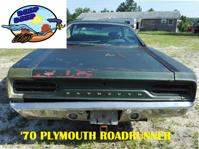 1970 Plymouth Roadrunner 383 big block match# great project car FREE delivery 1970 Plymouth Road Runner