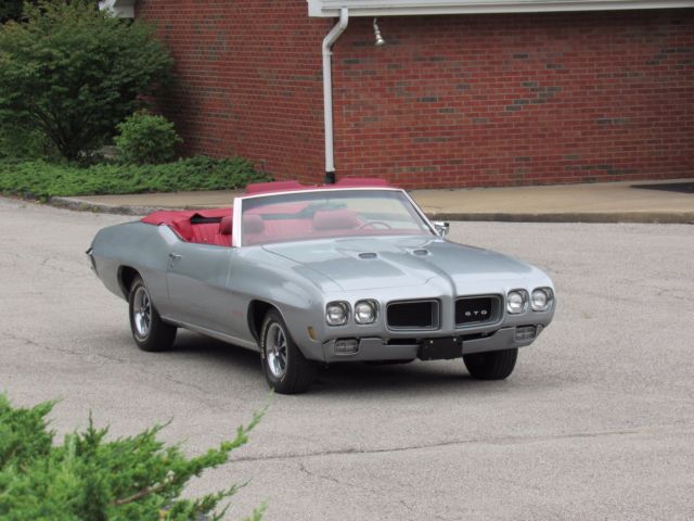 1970 Pontiac GTO Convertible Super Rare Color Ice Cold AC Number Match 400 PHS 1970 Pontiac GTO Goat