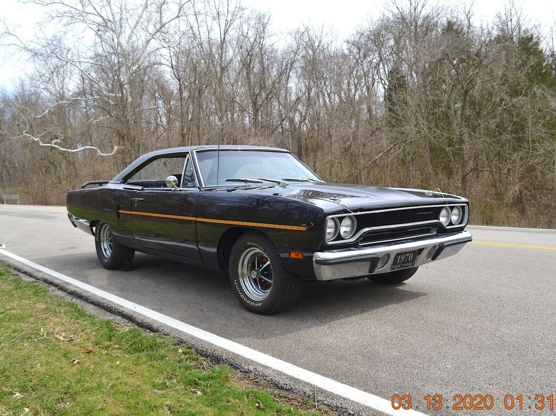 1970 Plymouth Road Runner 440 4SPD PS PB BLACK ROADRUNNER - photo 8