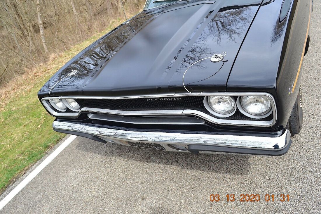 1970 Plymouth Road Runner 440 4SPD PS PB BLACK ROADRUNNER - photo 9