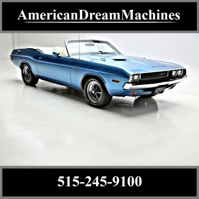 1970 RT Convertible Low miles Used Automatic Convertible 1970 Dodge Challenger RT Convertible Low miles