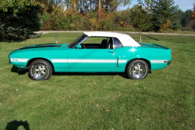 1970 Shelby GT-350 Convertible Documented 1 of 1 Color Combination Grabber Green 1970 Shelby GT-350 Black deluxe