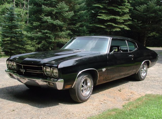 1970 SS396 Malibu 1 Owner 27K Miles Black/Black Buckets 4spd Console Cowl + More 1970 Chevrolet Chevelle SS396 Unrestored 27K Miles with Documentation
