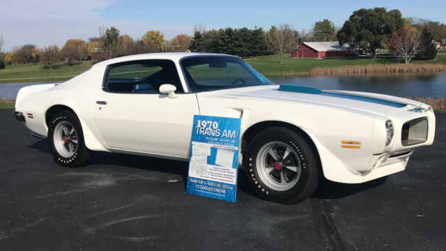 1970 Trans Am 455 Numbers Match Nicely Restored Red Oxide Floors PHS Documented 1970 Pontiac Trans Am