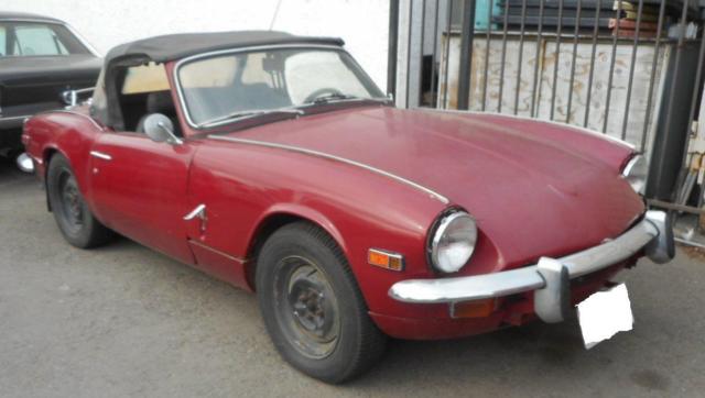 1970 TRIUMPH SPITFIRE CONVERTIBLE - AS-IS - TOTAL RESTORATION PROJECT 1970 Triumph Spitfire
