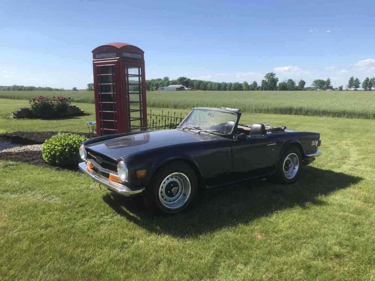 1970 Triumph TR 6 Convertible Blue RWD Manual 1970 Triumph TR 6