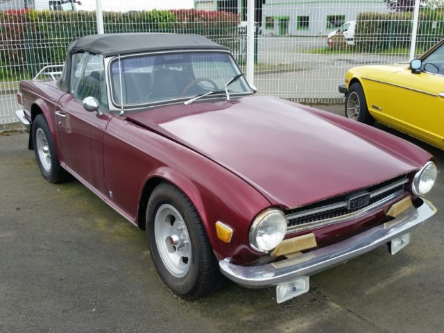 1970 TRIUMPH TR6 100% RUST FREE. LOCATED NEAR LE MANS FRANCE. ALL CUSTOMS PAID. 1970 Triumph TR-6