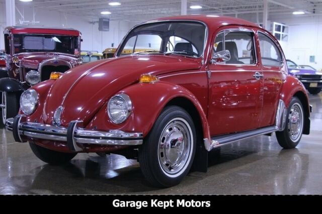 1970 Volkswagen Beetle Deluxe Sedan Red Coupe 1.6L 4-Cylinder 7577 Miles 1970 Volkswagen Beetle - Classic Deluxe Sedan