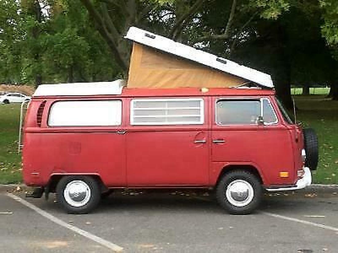 1970 VW Westfalia Campmobile Bus in rare factory RED 1970 Volkswagen Bus/Vanagon