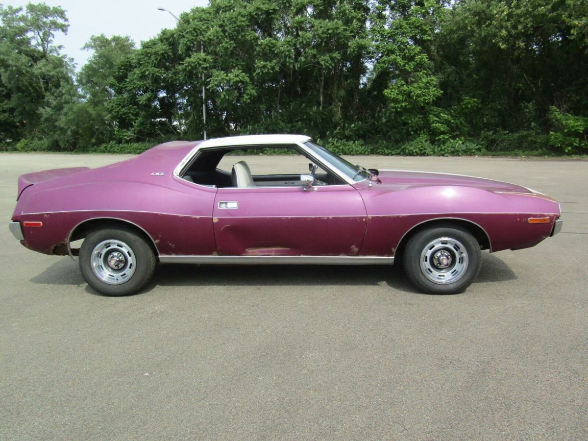 1971 AMC AMX Wild Plum with White Interior & 360 Go Pack - photo 2