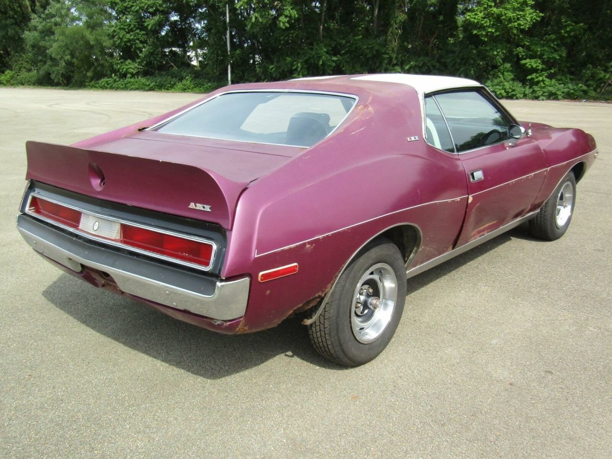 1971 AMC AMX Wild Plum with White Interior & 360 Go Pack - photo 3