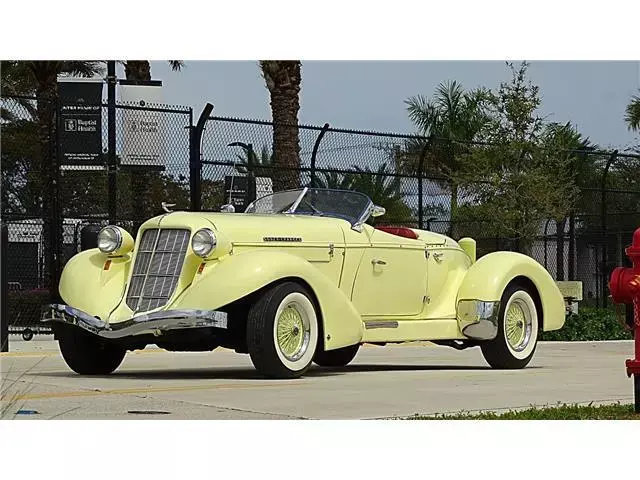 1971 AUBURN BOAT TAIL SPEEDSTER, YELLOW with 669 Miles available now! 1971 Replica/Kit Makes speedster CUSTOM