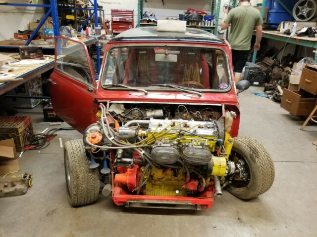 1971 Austin Mini Custom Wide Body with BDA Dual Cam Cosworth 16V Race/Show Car 1971 Mini Classic Mini