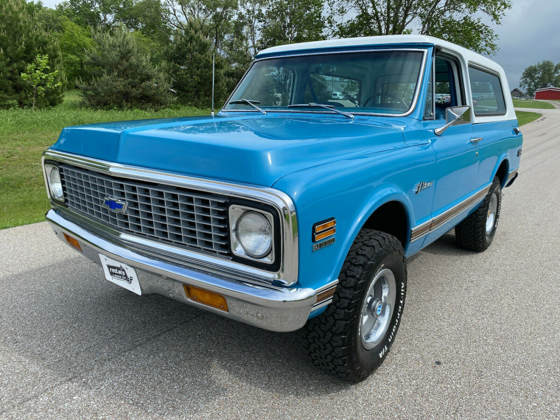 1971 Chevrolet Blazer K5 CST - 4x4, 350ci Auto, Med Blue, 89k Miles - photo 3