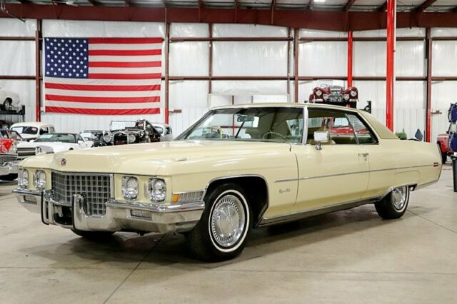 1971 Cadillac Coupe DeVille 46815 Miles Casablanca Yellow Coupe 472ci V8 Automa 1971 Cadillac DeVille --