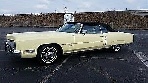 1971 Cadillac Eldorado 80364 Miles Casablanca Yellow 1971 Cadillac Eldorado