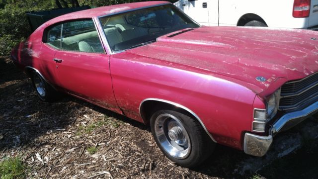 1971 Chevelle 350 at rally rims bucket seats SS cowl hood fr disk brakes 71 1971 Chevrolet Chevelle