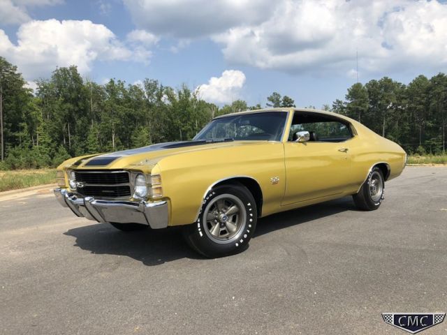 1971 Chevelle SS 454 LS5 #'s Match Build Sheet Factory A/C Cowl Induction 1971 Chevrolet Chevelle SS 454