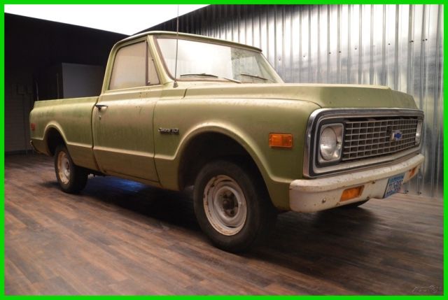 1971 CHEVROLET C-10 BARN FIND ALL ORIGINAL MANUAL TRANSMISSION 1971 Chevrolet C-10 CHEVROLET TRUCK C10 BARN FIND MANUAL TRANSMISSION CHEVY C10