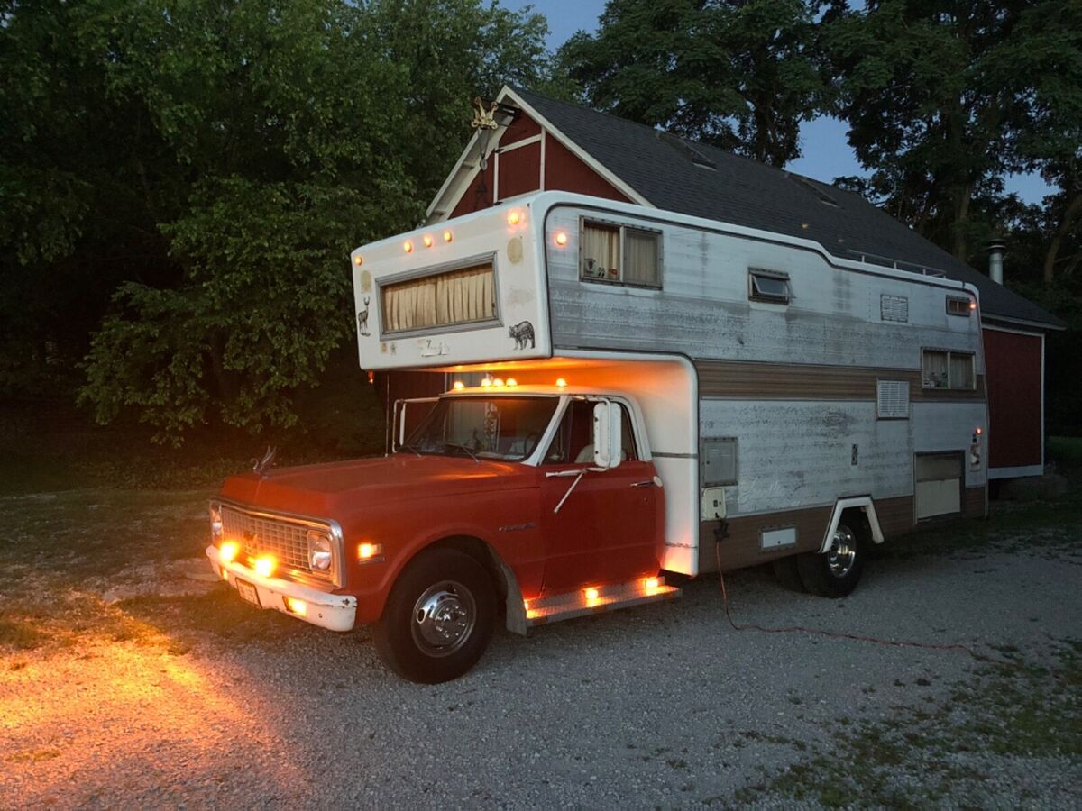 1971 Chevrolet C 30 23’ Franklin Rv 1971 Chevrolet C30