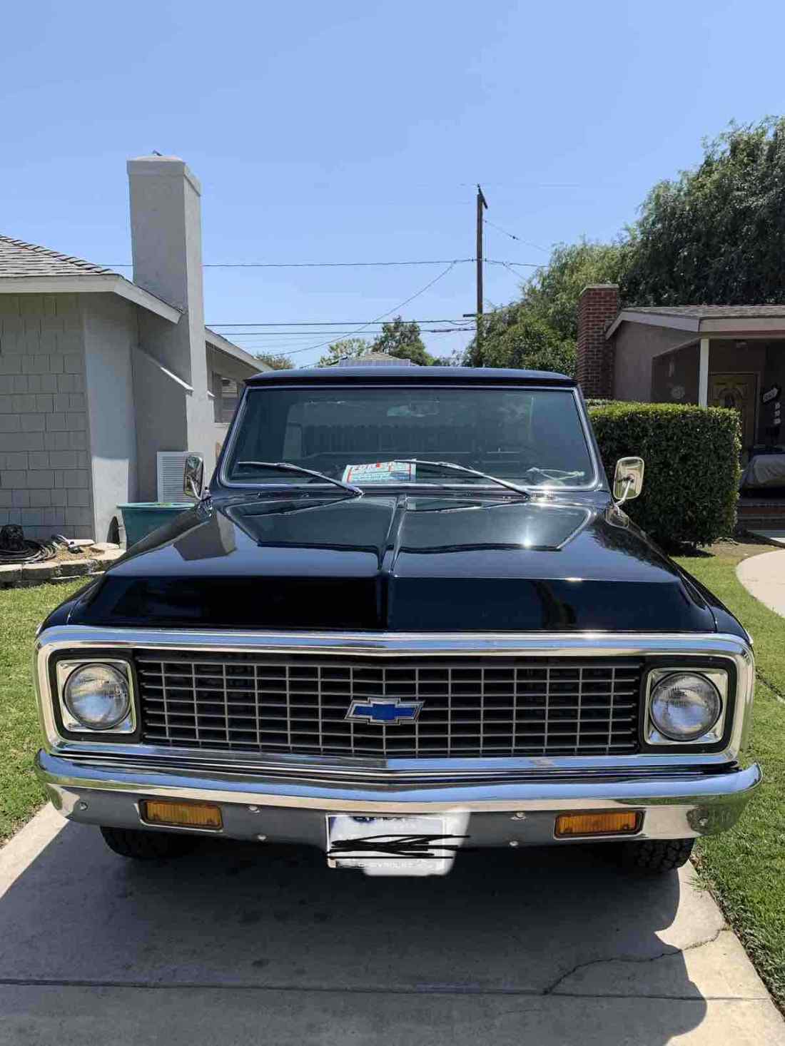 1971 Chevrolet C10/K10 Pickup Black RWD Automatic Cheyenne Super 1971 Chevrolet C10/K10 Cheyenne Super