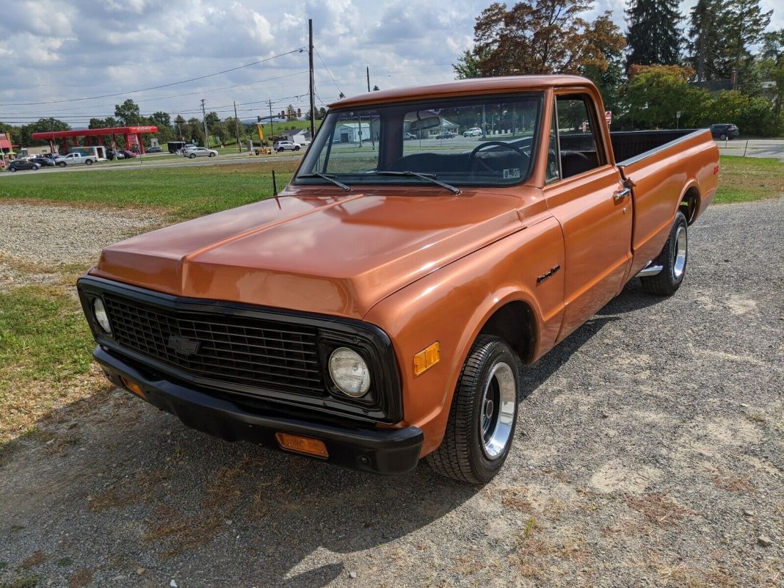 1971 Chevrolet C10/K10 Pickup Orange RWD Manual 1971 Chevrolet C10/K10