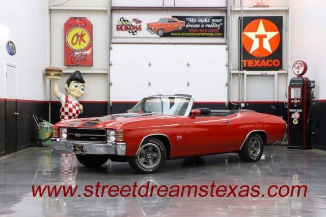 1971 Chevrolet Chevelle 49870 Miles Red with Black Stripes Convertible 454ci V8 1971 Chevrolet Chevelle --