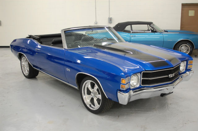 1971 Chevrolet Chevelle Convertible 350 Auto Numbers Matching Power Top Disc 1971 Chevrolet Chevelle SS Badges Original Motor Nice Paint Wheels DISC