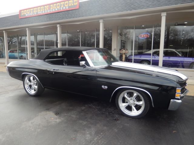 1971 Chevrolet Chevelle SS Tuxedo black 454 4 wheel disc A/C 1971 Chevrolet Chevelle