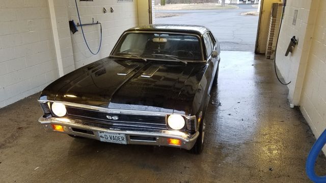 1971 Chevrolet Chevy Nova SS 350, 4 speed M21 Muncie, Triple Black, 12 bolt posi 1971 Chevrolet Nova SS Super Sport