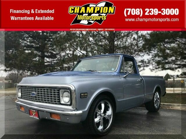 1971 Chevrolet C/K 10 C/K 10 99999 Miles Shadow silver/artic blue Pickup 350cu A 1971 Chevrolet C-10 C/K 10