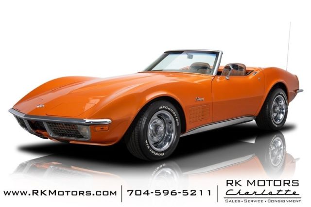 1971 Chevrolet Corvette 81,360 Miles Ontario Orange Convertible 350 V8 3 Speed 1971 Chevrolet Corvette --