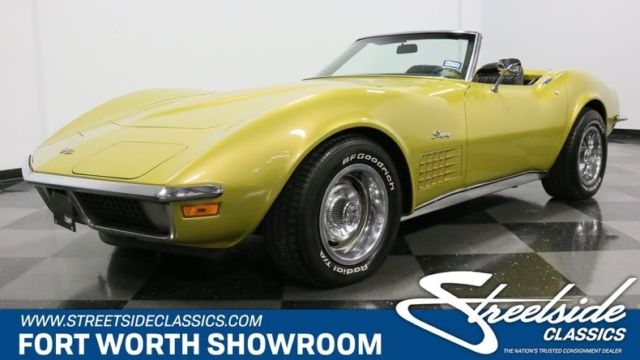 1971 Chevrolet Corvette Convertible Convertible 350 V8 3 Speed Automatic Classic 1971 Chevrolet Corvette Convertible