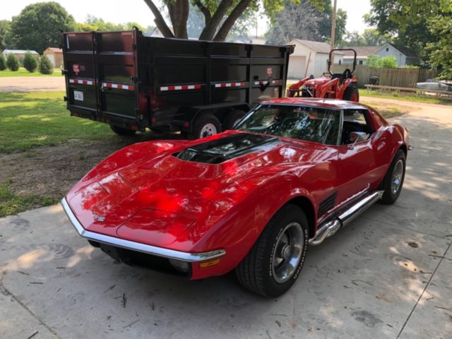 1971 Chevrolet Corvette Coupe Automatic / Red / Many Extras Holley EFI Sniper 1971 Chevrolet Corvette Coupe