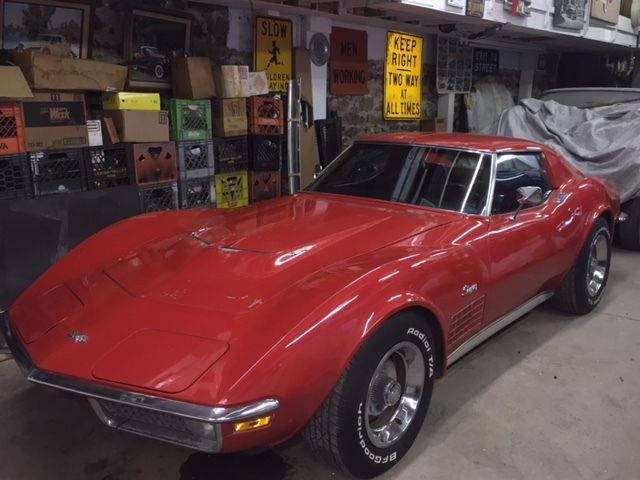 1971 Chevrolet Corvette LS5 100% Survivor A/C 4 spd Tilt Tele Leather PS PB PW 1971 Chevrolet Corvette LS5 4 spd Coupe