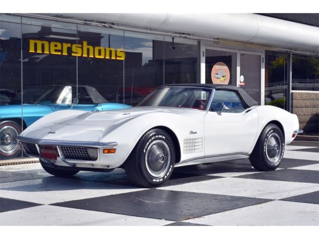 1971 Chevrolet Corvette, Rare White over Red, Original 454 w/Factory Air! 1971 Chevrolet Corvette