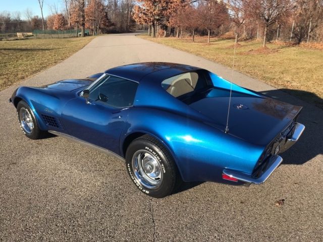 1971 Chevrolet Corvette Original L48 350cid 270hp Bridgehampton Blue Vette - photo 4